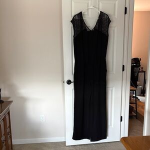 Elegant Black Lace Women's Dress